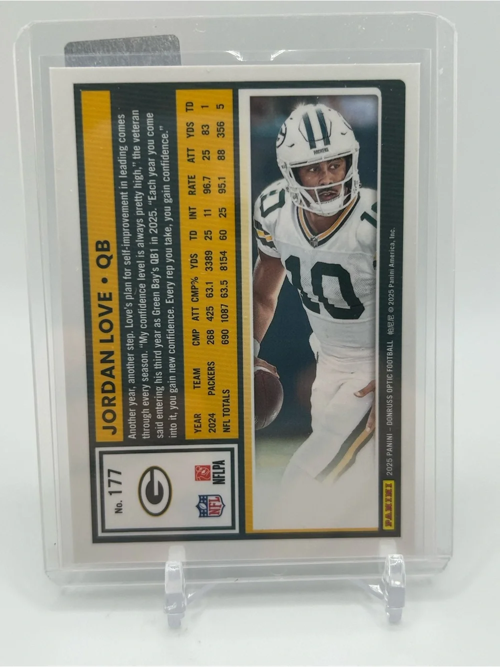 Jordan Love Green Bay Packers Football Trading Card 🏈